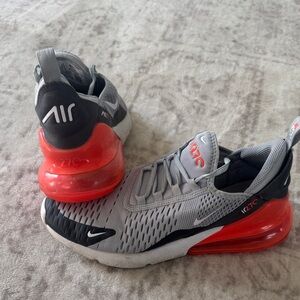 Nike Air Max 270 Gray and Red Shoes